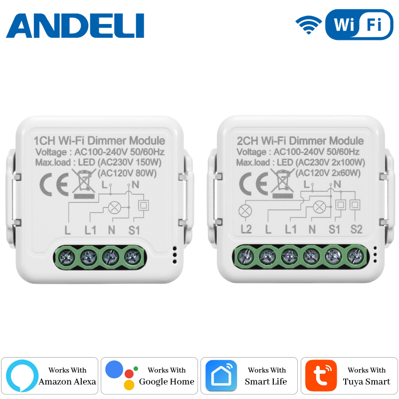 Smart Home Appliances - DIY WLAN Smart Dimmer-Schaltermodul Tuya/Smartlife APP