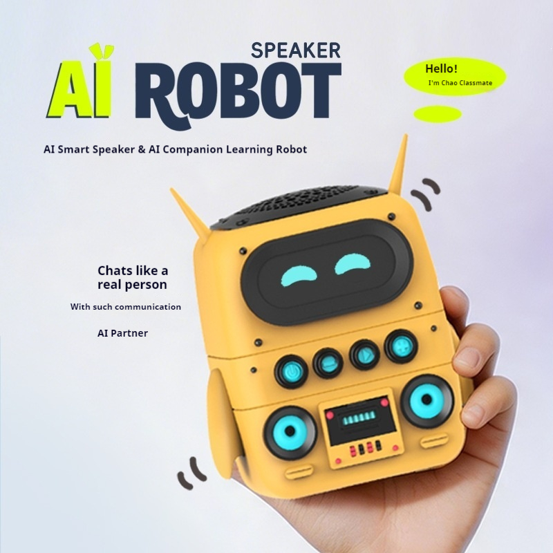Smart Home Ai - KI-Smart-Roboter-Lautsprecher: KI-Großmodell-Chatroboter, intelligenter Lernbegleiter, tragbarer kabelloser