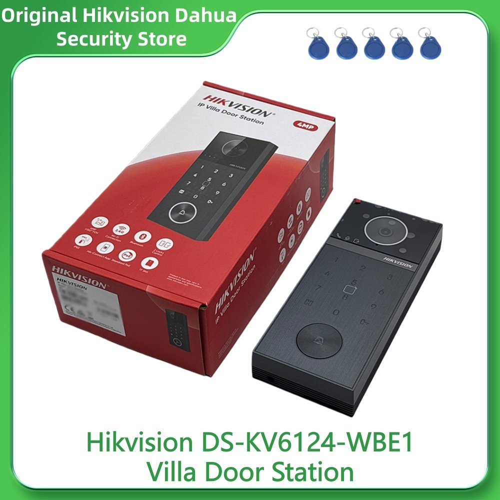 Smart Home Hikvision - Hikvision DS-KV6124-WBE1 Villa-Türstation 4MP 2 Schlosssteuerungen
