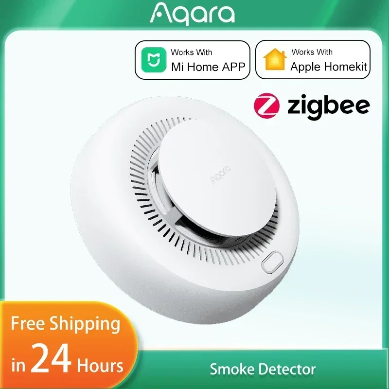 Smart Home Hub Apple - Aqara Matter Rauchmelder Sensor Feueralarm Monitor