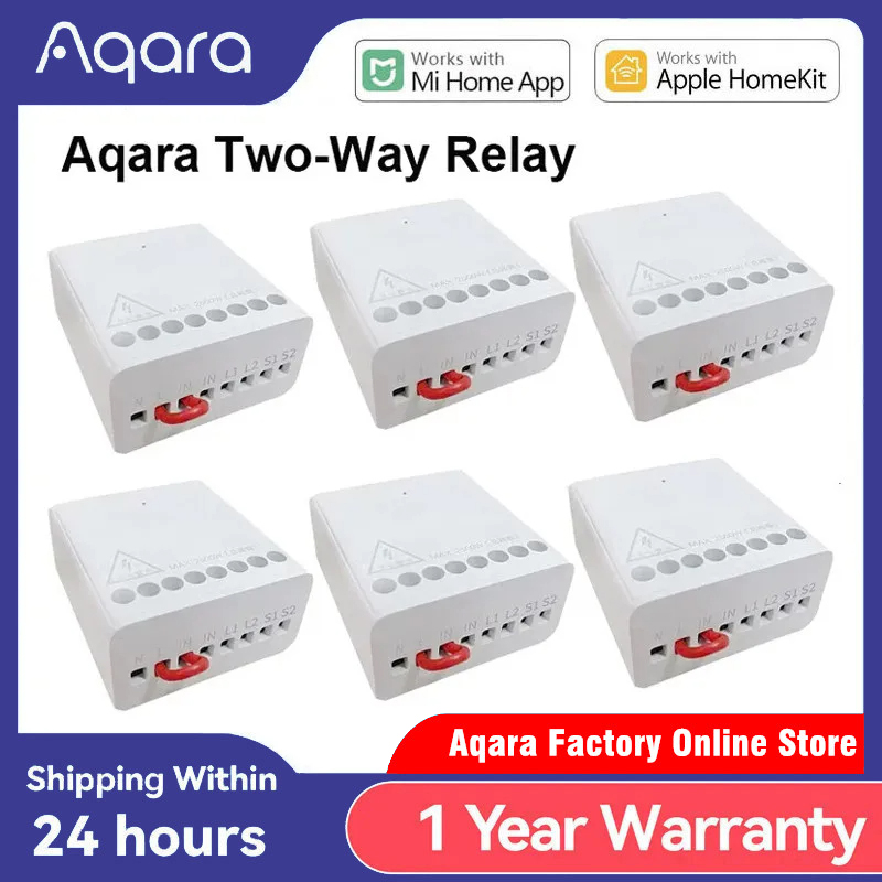 Smart Home Xiaomi Kit - Original Aqara Smart Zweiwege-Steuermodul Relais-Schalter-Controller Zigbee