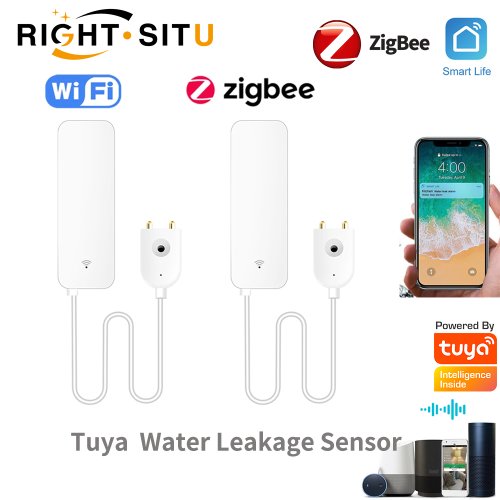 Wifi Water Leak Detector - Tuya WiFi Wasserlecksensor, Wasserleckdetektor, Smartlife APP