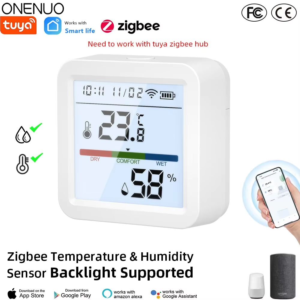Smart Home Hub Ikea - Tuya ZigBee Smart Home Temperatur-Feuchtigkeitssensor mit