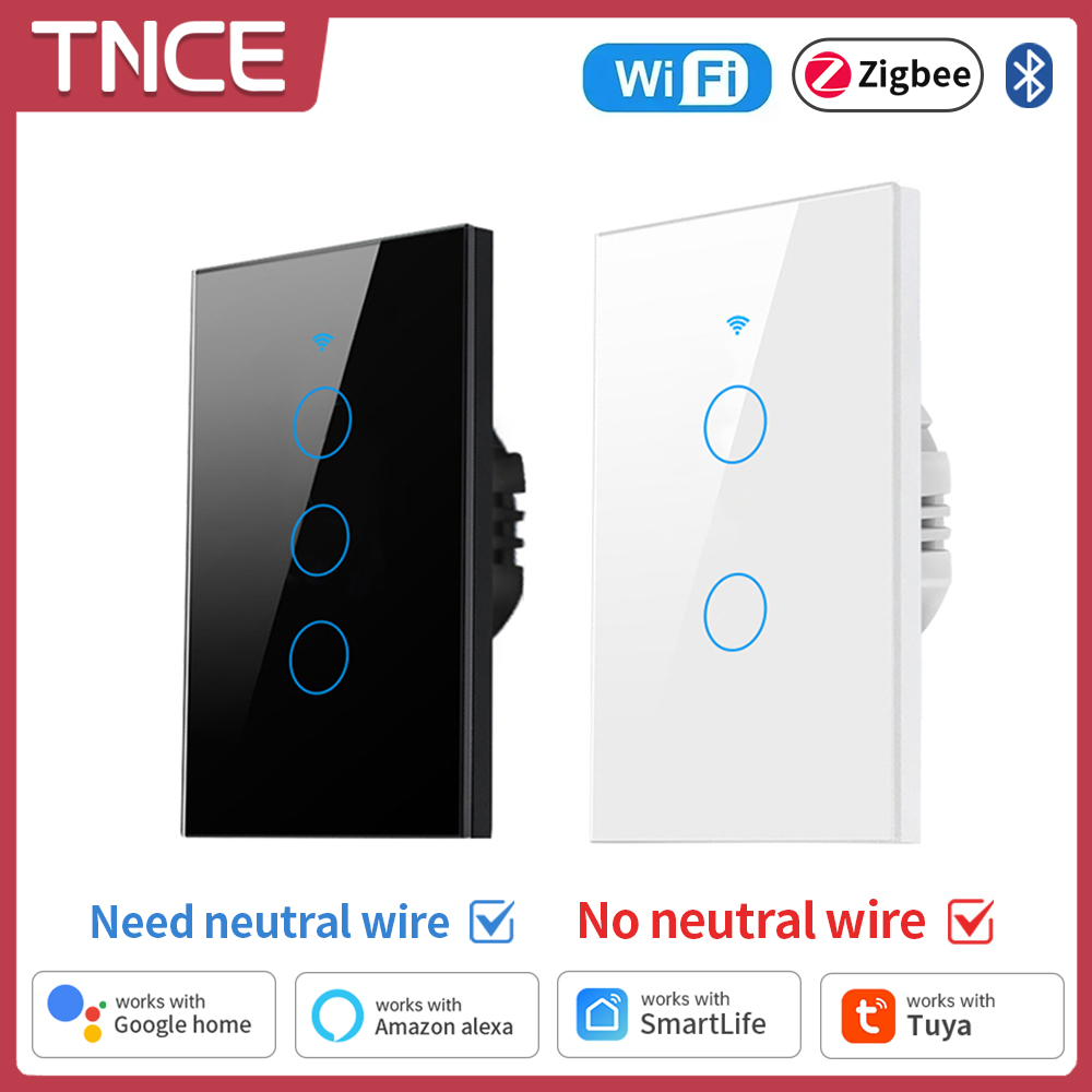 Smart Home Life - TNCE Tuya WiFi/Zigbee Smart Lichtschalter, Neutralleiter/Kein
