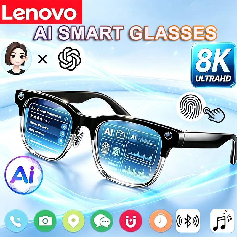 Smart Home Ai - Lenovo 8K HD KI-Smart-Brille KI-Übersetzung Freisprechfunktion