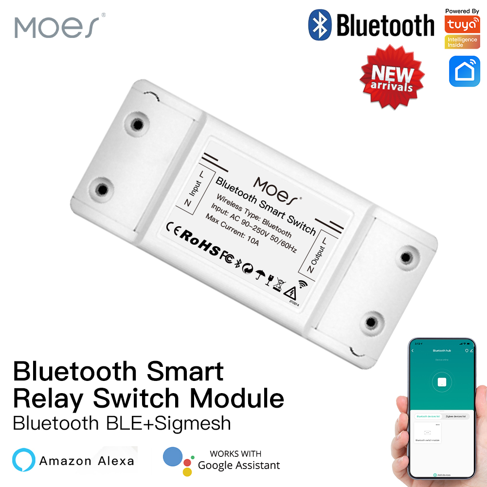 Smart Home Moes - MOES Bluetooth Smart Switch Relaismodul Einpunktsteuerung