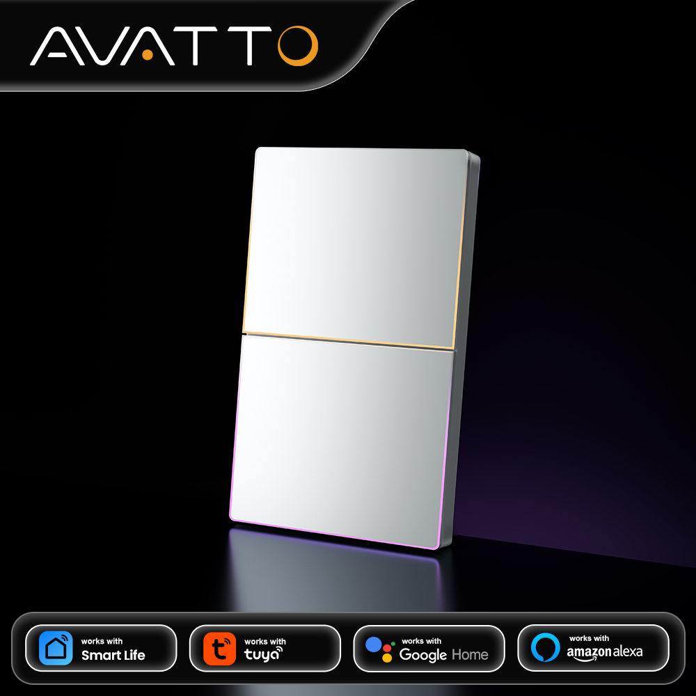 Smart Home Life - AVATTO 1/2/3/4-fach WLAN-Smart-Lichtschalter, Kabelloser Wand-Großtastenschalter mit