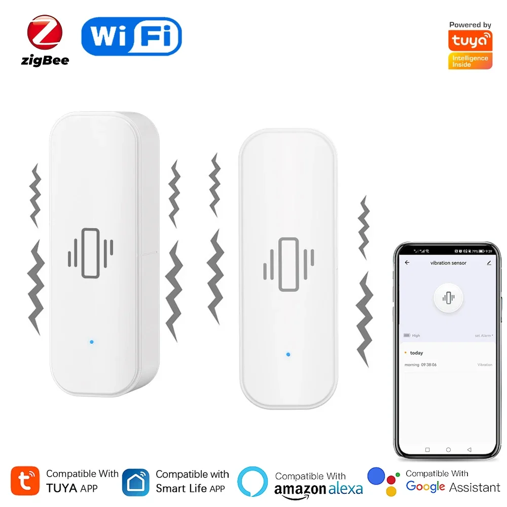 Smart Home Notifications - Tuya Wifi/ZigBee Smart Vibrations sensor Home