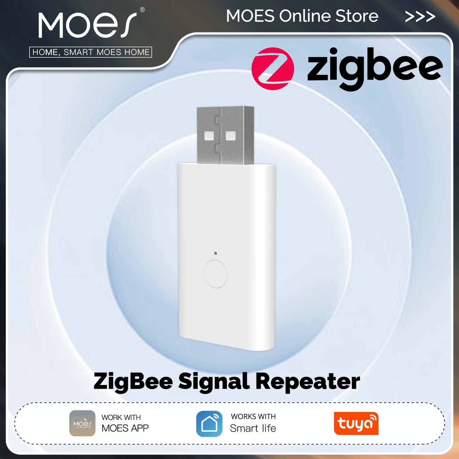 Smart Home Zigbee Gateway - MOES Tuya ZigBee3.0 Signal Repeater Verstärker