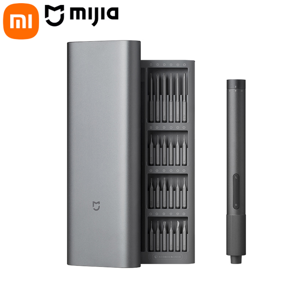 Smart Home Xiaomi Pc - Xiaomi Mijia Elektro-Präzisions-Schraubendreher-Magnet-Set mit 24-teiligen Schraubenköpfen,