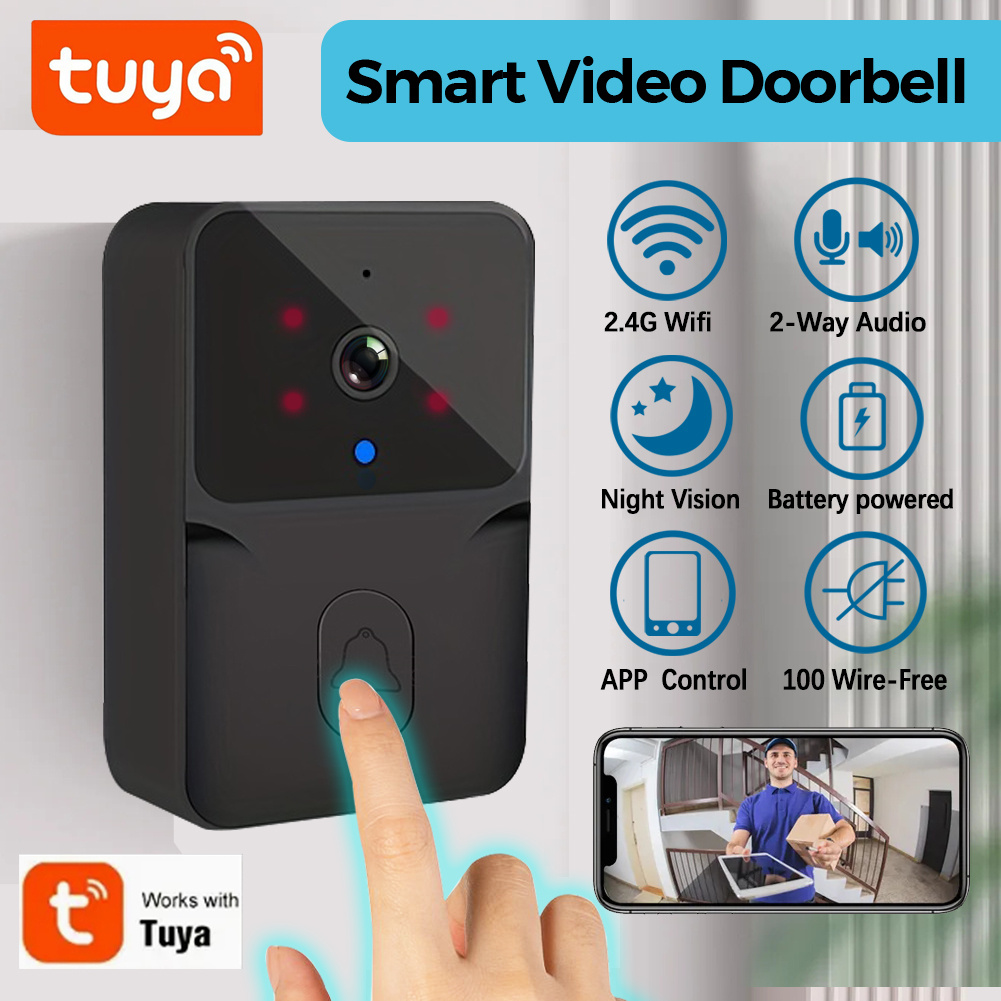 Smart Home Cctv - Tuya Kabellose Smarte Video-Türklingel, 2,4G WLAN