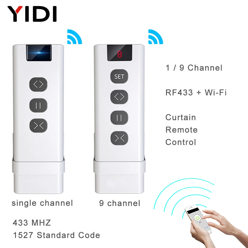 9/1 Kanal RF433 Fernbedienung  – Smart Home Blinds Bewertung und Preis