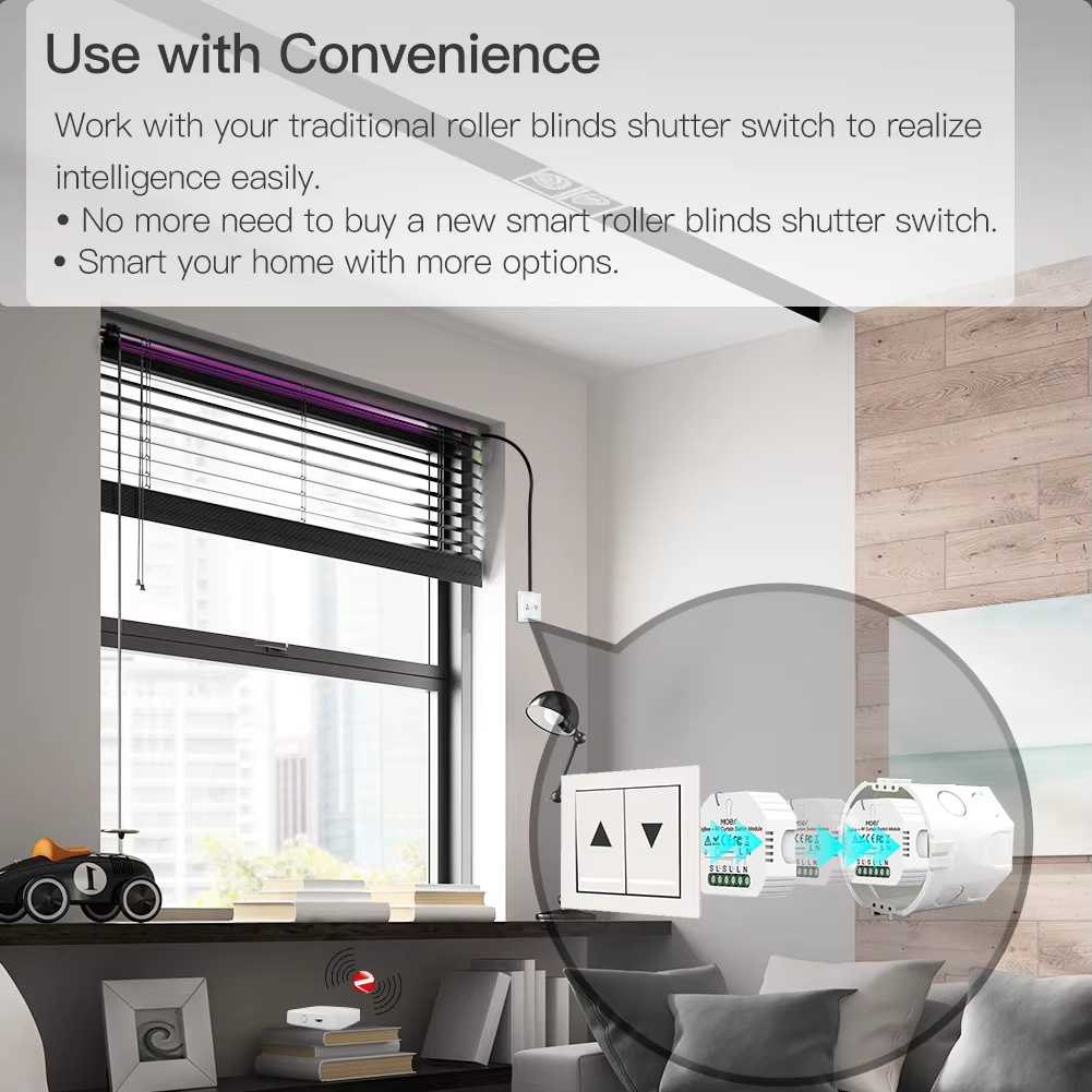 MOES ZigBee Smart RF433 Vorhan – Smart Home Moes Bewertung und Preis