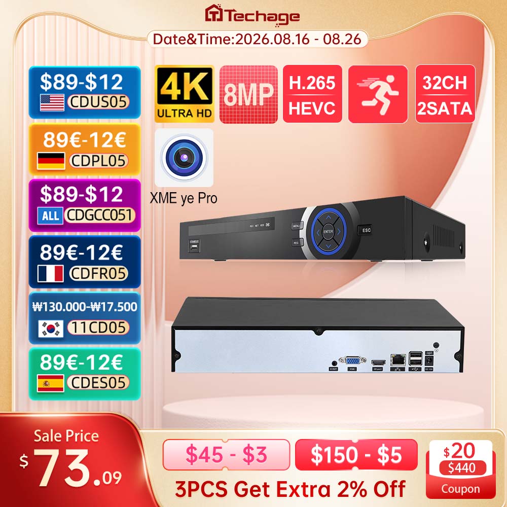 Techage UHD H.265 36CH NVR Net – Security Ip Camera Bewertung und Preis