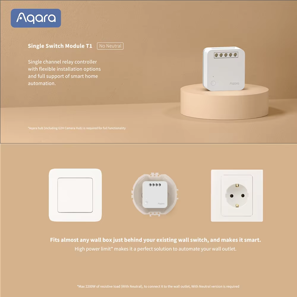 Aqara Einkanal-Steuermodul T1  – Smart Home Hub Apple Bewertung und Preis