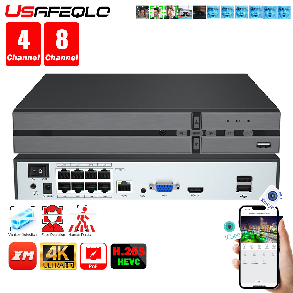 Gesichtserkennung H.265 8ch*4K – Security Ip Camera Bewertung und Preis