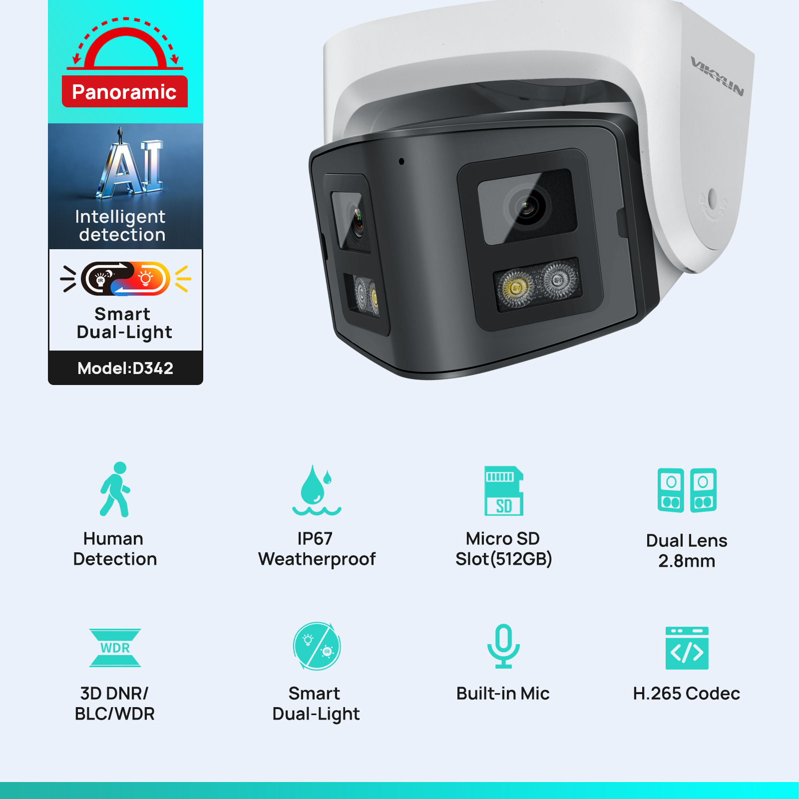 Vikylin 4MP Panorama-IP-Kamera – Smart Home Hikvision Bewertung und Preis