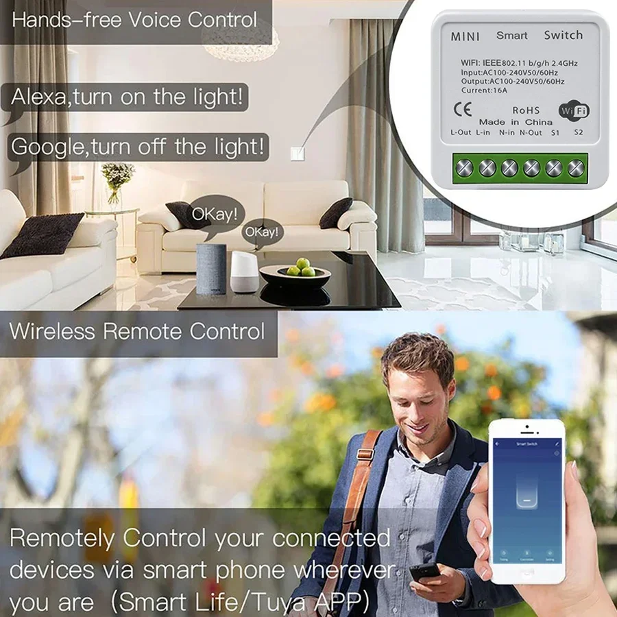 Tuya WiFi Smart Switch Modul R – Smart Home Life Bewertung und Preis