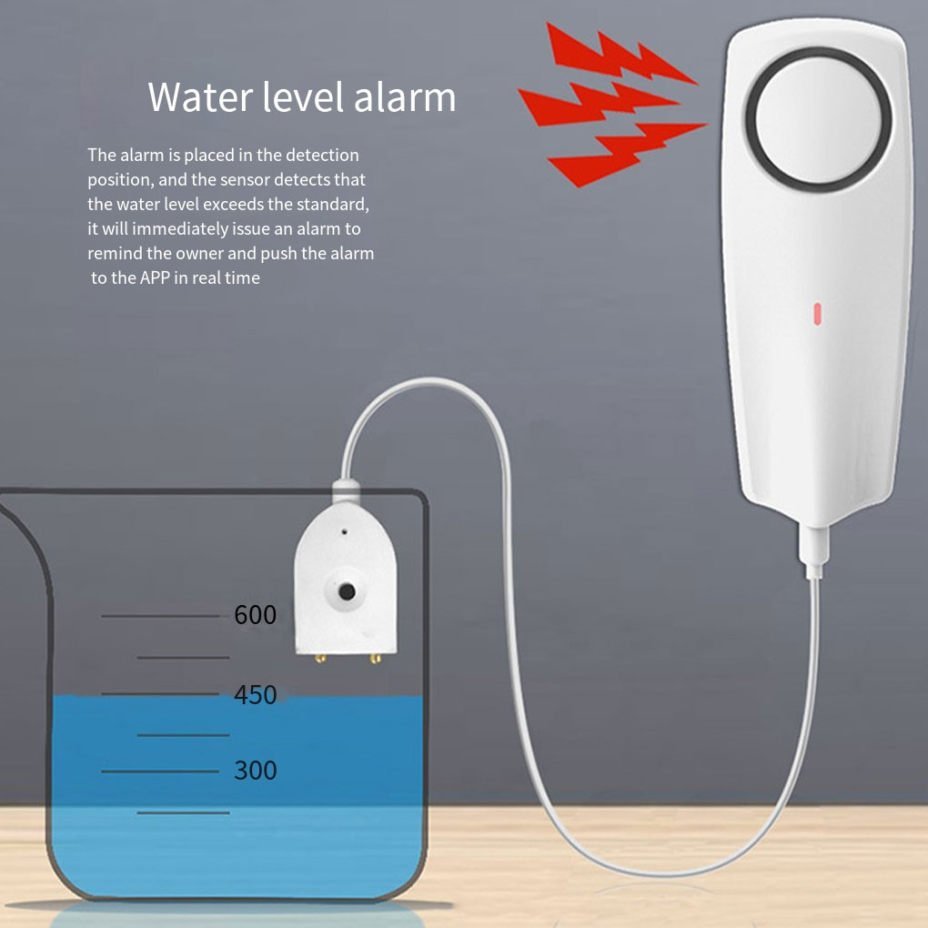 Weißer Wasserleckdetektor für  – Wifi Water Leak Detector Bewertung und Preis