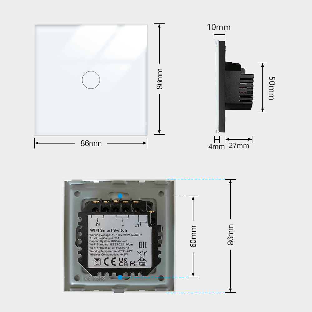 TAWOIA Wifi Smart Switch Kesse – Smart Home Touchscreen Control Panel Bewertung und Preis