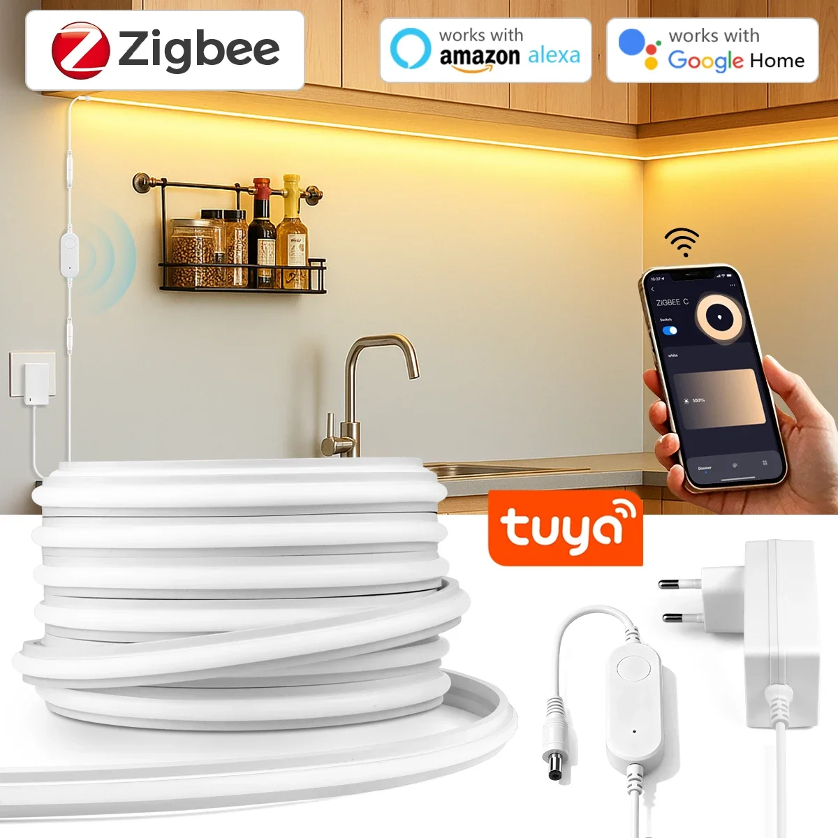 Zigbee 3.0 24V Neon LED-Streif – Smart Home Kitchen Bewertung und Preis