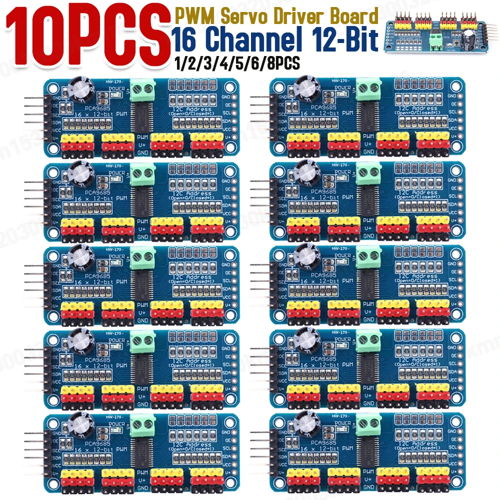 1-10PCS PCA9685 Roboter Contro – Smart Home Arduino Bewertung und Preis
